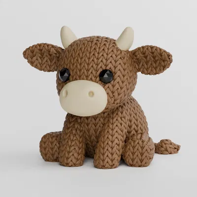 Bò Đan Len (Knitted Cow)