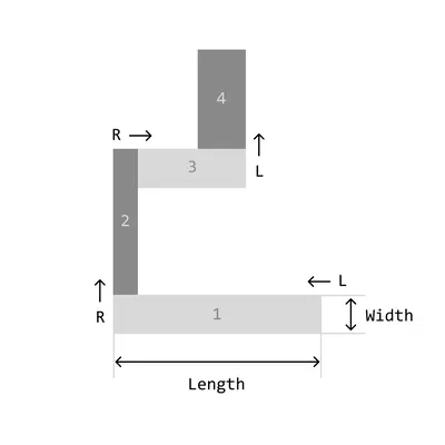 Chuỗi Khối Hộp Chữ Nhật Vuông Góc Tuỳ Chỉnh
