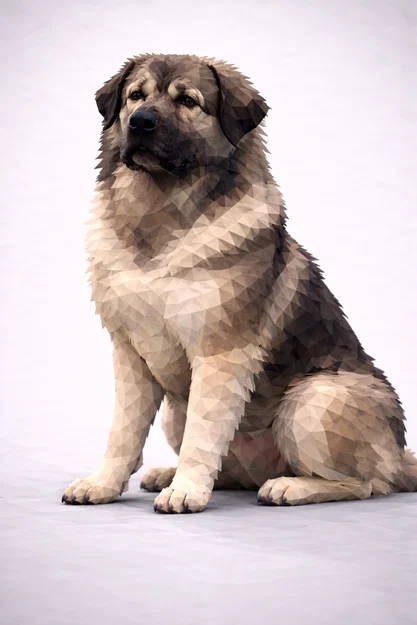 Chó Sarplaninac Low Poly - Image 1