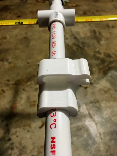 Giá gắn HT Radio cho Yagi tape measure trên ống PVC 1/2" - Image 1