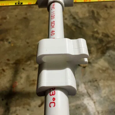 Giá gắn HT Radio cho Yagi tape measure trên ống PVC 1/2"