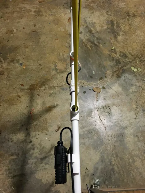 Giá gắn HT Radio cho Yagi tape measure trên ống PVC 1/2" - Image 3