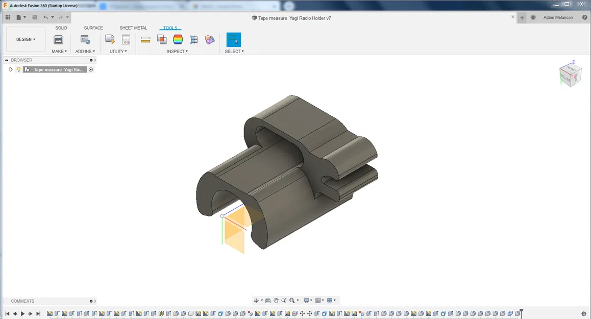 Giá gắn HT Radio cho Yagi tape measure trên ống PVC 1/2" - Image 6