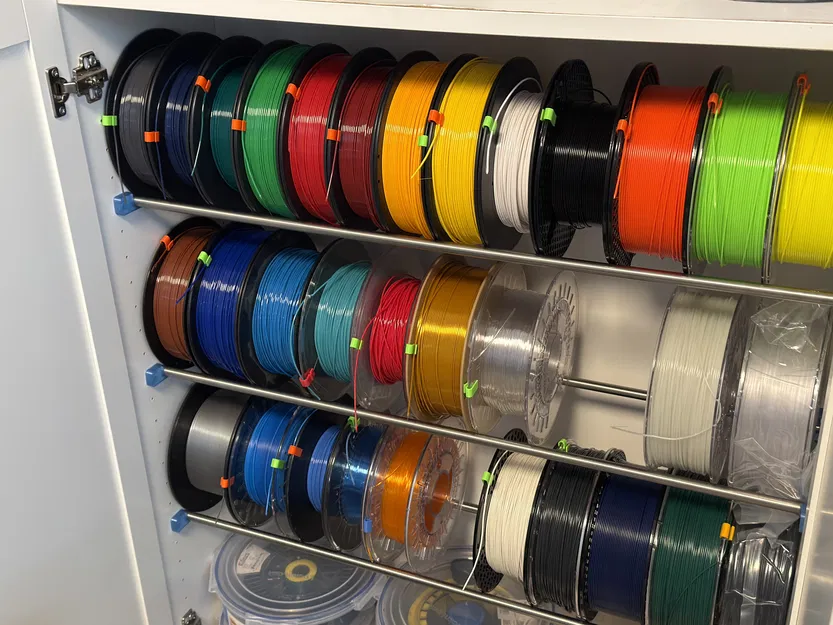 Giá đỡ cuộn filament cho tủ Ikea Billy - Image 1