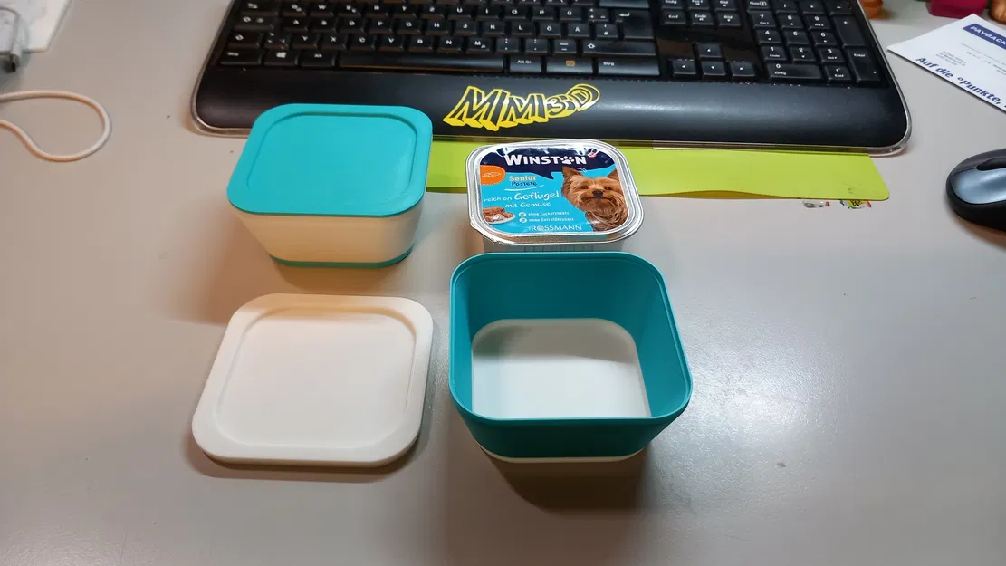 Hộp đựng thức ăn thú cưng xếp chồng (Stackable Pet Food Container) - Image 1