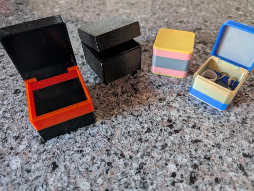 3 hộp nhỏ có nắp bản lề bên trong – hộp quà tặng - Image 2