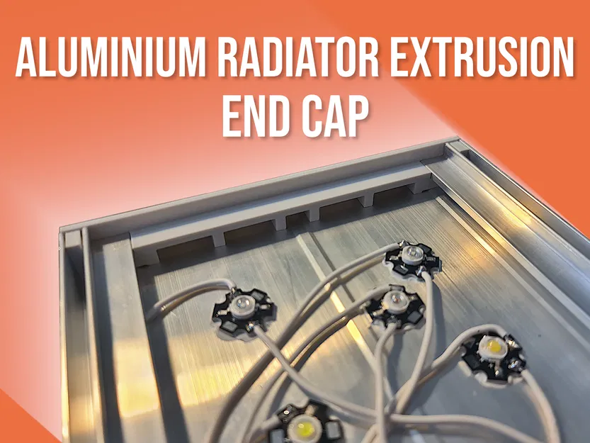 Nắp bịt đầu nhôm profile (160mm x 18mm) - Image 1