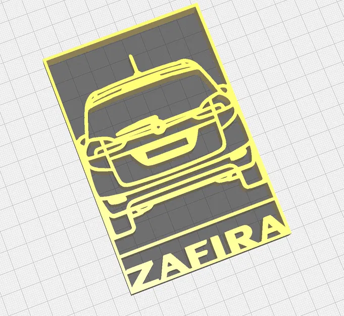 Silhouette Vauxhall/Opel Zafira C - Image 1