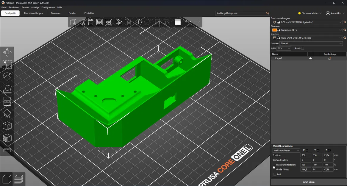 Prusa Core One + L Front Switch Squash Ball Feet (Công tắc trước + chân bóng squash) - Image 3