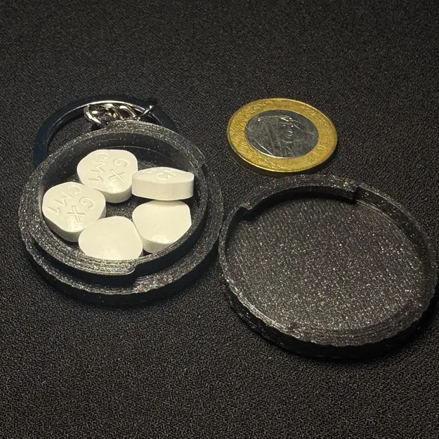 Móc Khóa Hộp Đựng Thuốc Mở Nhanh (Quick-Open Pill Container Keychain) - Image 2