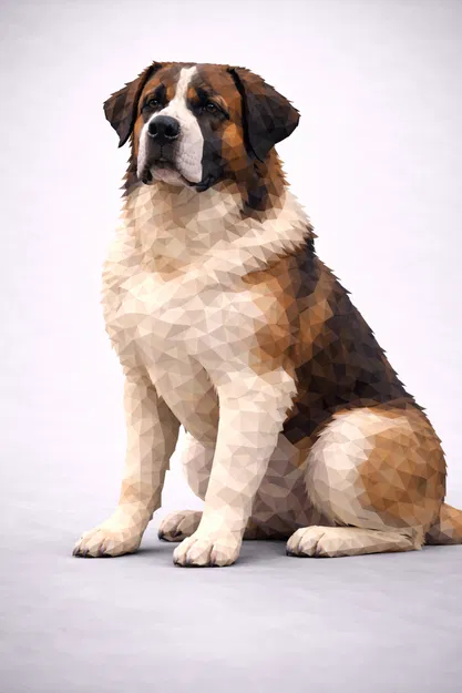 Chó Rafeiro do Alentejo Low Poly - Image 1