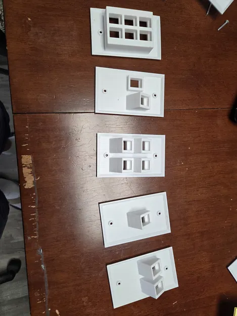 Mặt che tường RJ45 dạng nghiêng/âm (RJ45 Angled/Recessed Wall Plates) - Image 2