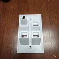 Mặt che tường RJ45 dạng nghiêng/âm (RJ45 Angled/Recessed Wall Plates) - Thumbnail 7