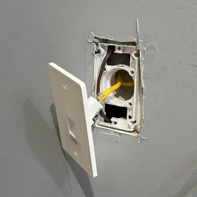 Mặt che tường RJ45 cho Central Vac (Central Vac RJ45 wall plate)