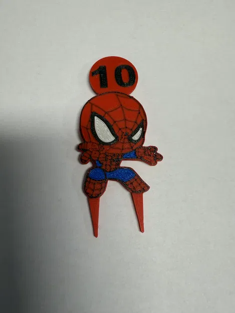 Spiderman Multicolor cupcake topper nhiều màu - Image 1