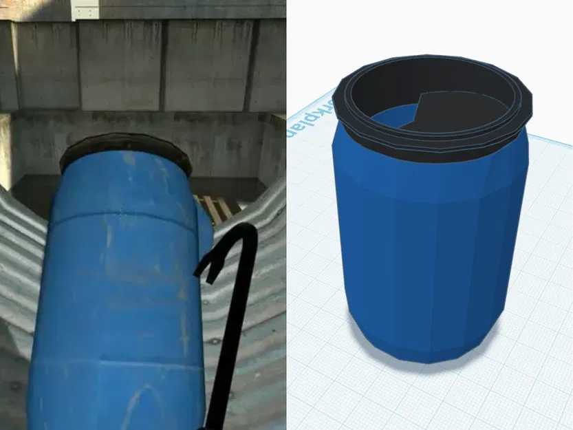 Mate thùng phuy xanh Half Life 2 - Image 1