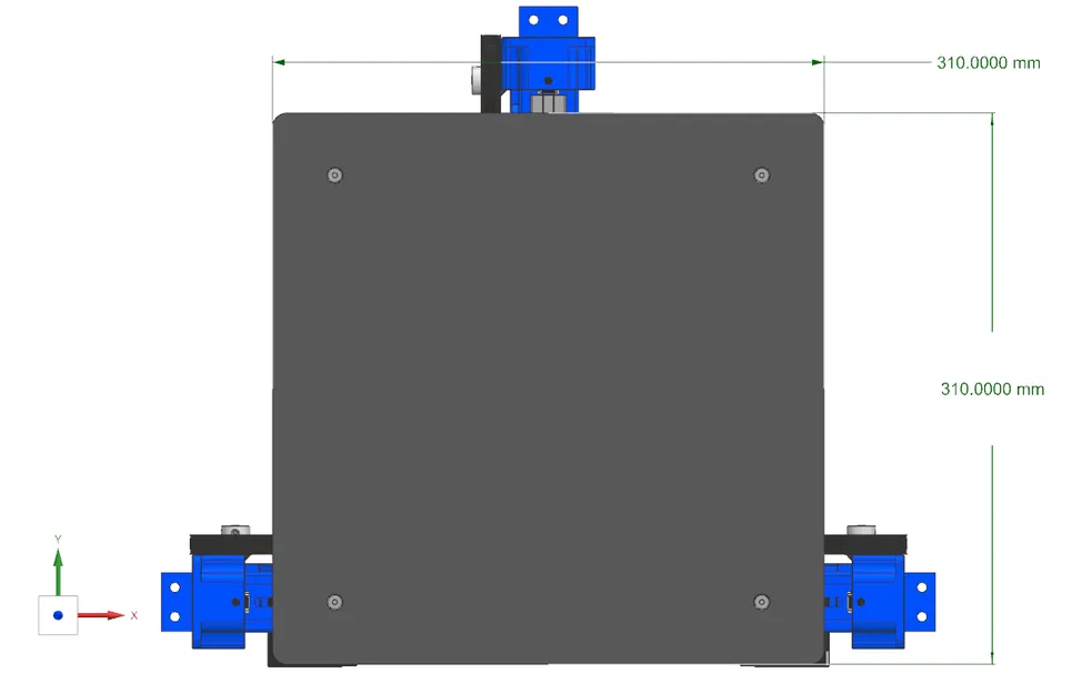 Ngàm gắn bed in 3D khổ 300x300 cho Rolohaun SimpleCore Redux - Image 3