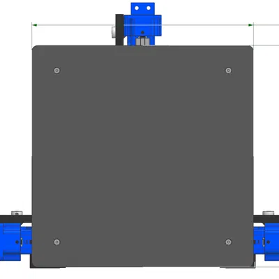 Ngàm gắn bed in 3D khổ 300x300 cho Rolohaun SimpleCore Redux