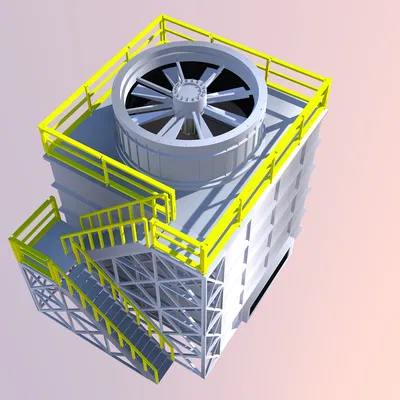 Tháp giải nhiệt Cooling Tower tỉ lệ 1:160 (N Scale)