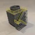 Tháp giải nhiệt Cooling Tower tỉ lệ 1:160 (N Scale) - Thumbnail 5