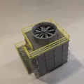 Tháp giải nhiệt Cooling Tower tỉ lệ 1:160 (N Scale) - Thumbnail 6