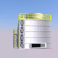 Tháp giải nhiệt Cooling Tower tỉ lệ 1:160 (N Scale) - Thumbnail 10
