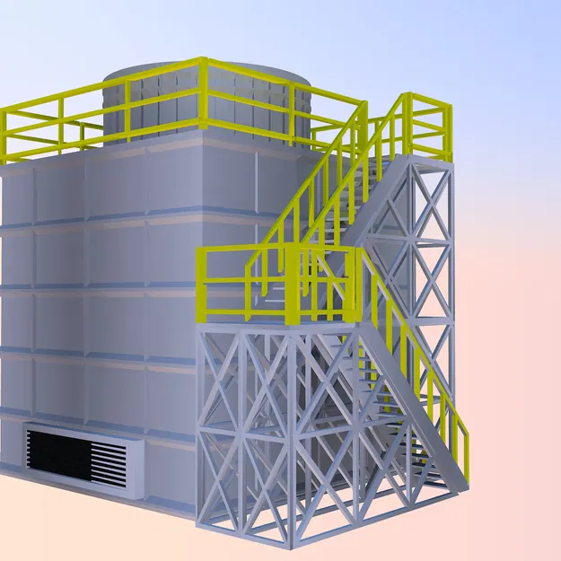 Tháp giải nhiệt Cooling Tower tỉ lệ 1:160 (N Scale) - Image 11