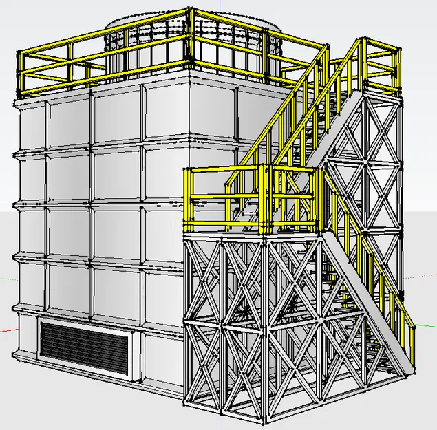 Tháp giải nhiệt Cooling Tower tỉ lệ 1:160 (N Scale) - Image 12