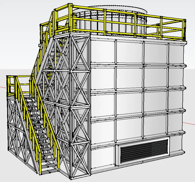 Tháp giải nhiệt Cooling Tower tỉ lệ 1:160 (N Scale) - Image 13