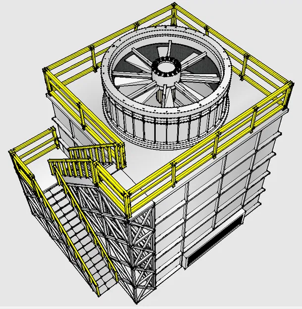 Tháp giải nhiệt Cooling Tower tỉ lệ 1:160 (N Scale) - Image 14