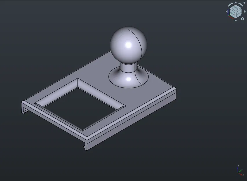 Adapter kẹp điện thoại Golf MK7 (gắn công tắc hazard) – ball joint 16,5mm - Image 3