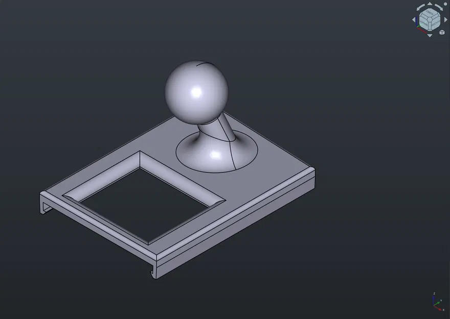 Adapter kẹp điện thoại Golf MK7 (gắn công tắc hazard) – ball joint 16,5mm - Image 4