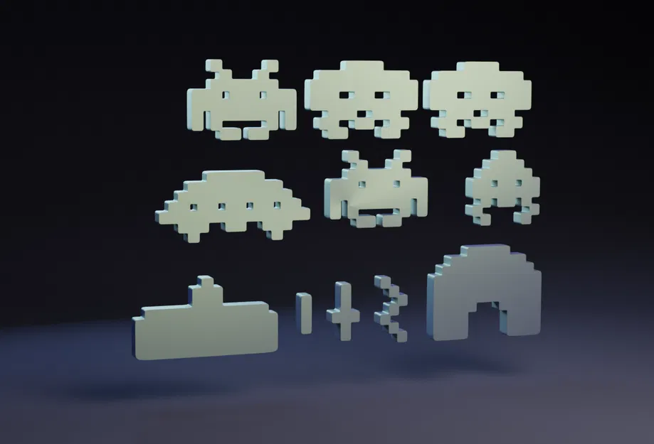 Bộ Classic Space Invaders - Image 1