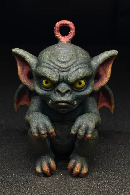 Ornament Gargoyle Cáu Kỉnh – Sinh Vật Gothic Dễ Thương (STL In 3D) - Image 1