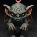 Ornament Gargoyle Cáu Kỉnh – Sinh Vật Gothic Dễ Thương (STL In 3D) - Thumbnail 1