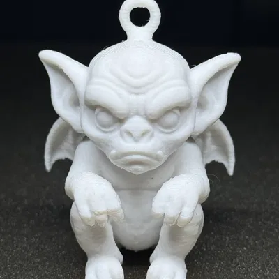 Ornament Gargoyle Cáu Kỉnh – Sinh Vật Gothic Dễ Thương (STL In 3D)