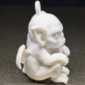 Ornament Gargoyle Cáu Kỉnh – Sinh Vật Gothic Dễ Thương (STL In 3D) - Thumbnail 4