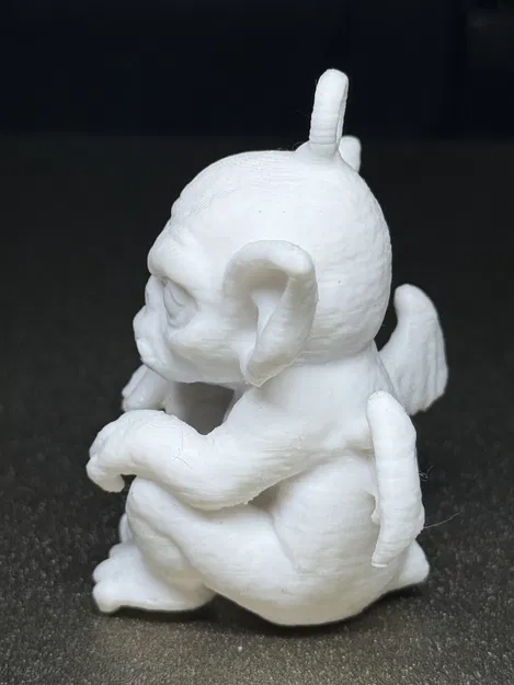 Ornament Gargoyle Cáu Kỉnh – Sinh Vật Gothic Dễ Thương (STL In 3D) - Image 7