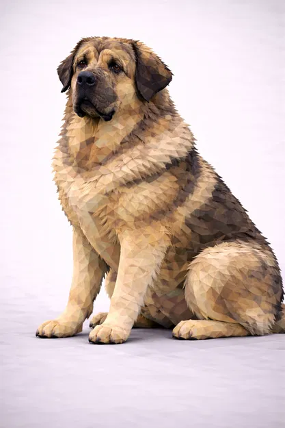 Spanish Mastiff Low Poly - Image 1