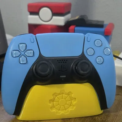 Đế tay cầm PS5 DualSense V2 dập nổi logo Vault Fallout