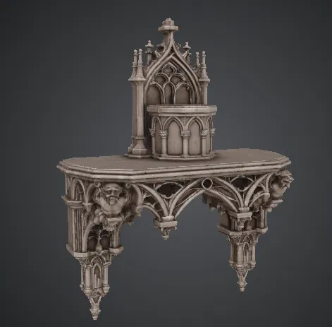 Kệ chậu cây phong cách Gothic - Image 1