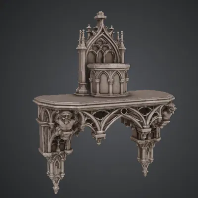 Kệ chậu cây phong cách Gothic