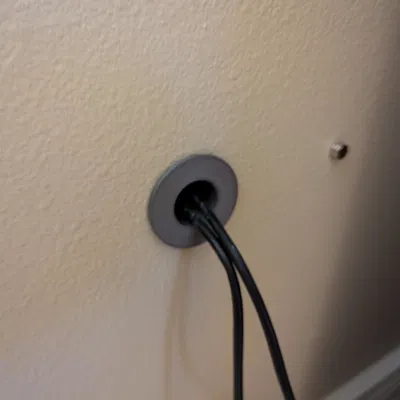 Đầu luồn cáp mạng xuyên tường dạng ren (Network Cable Passthrough - Threaded)