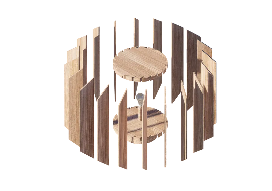 Fin Light Lamp – Chụp đèn fin tạo cảm giác chuyển động - Image 3