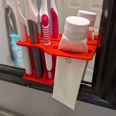 Giá treo bàn chải đánh răng dán tường / dán gương