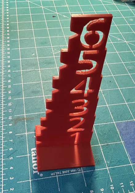 Thước đo tuyết đơn giản để bàn (Simple Snow Gauge) - Image 1