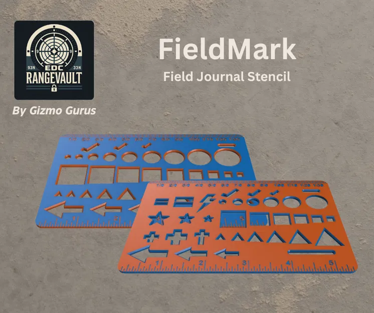 FieldMark – Field Journal Stencil (Stencil cho sổ field journal) - Image 3