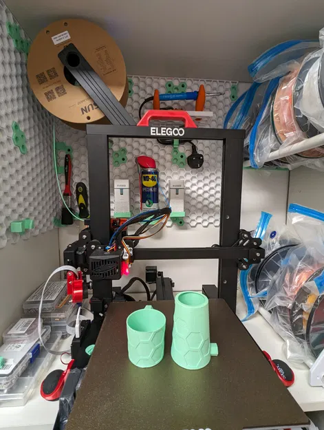 Giá đỡ hình trụ tham số cho Honeycomb Storage Wall (HSW) - Image 2