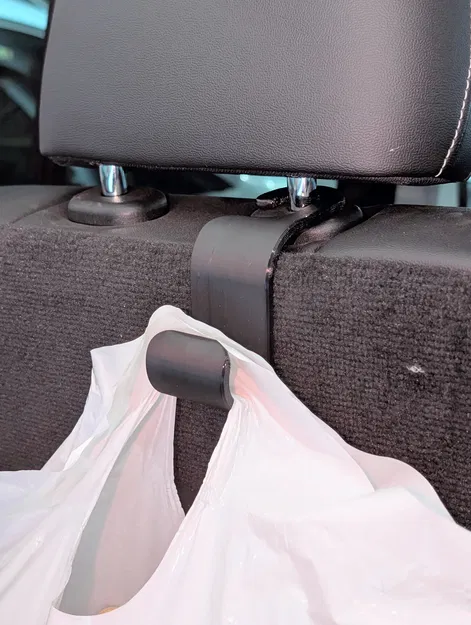 Móc gối đầu ô tô treo túi đi chợ trong cốp (Car Headrest Hook for Grocery Bags) - Image 1