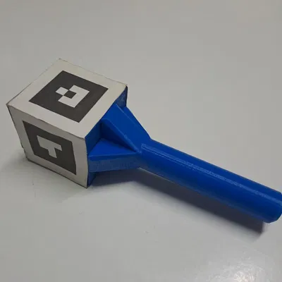 Tay cầm khối lập phương tag ArUco 3D